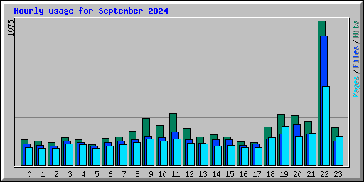 Hourly usage for September 2024
