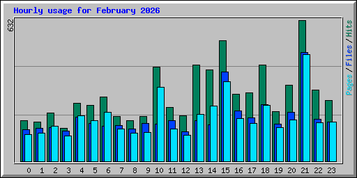 Hourly usage for February 2026